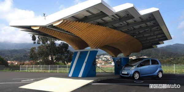 Stazione di ricarica auto elettriche ad energia solare