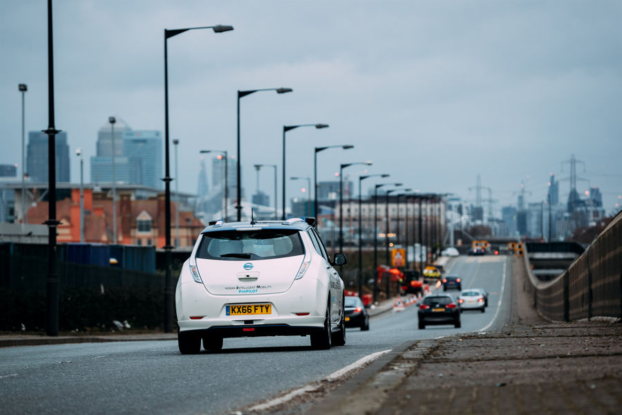 Nissan's autonomous drive demonstration event - London