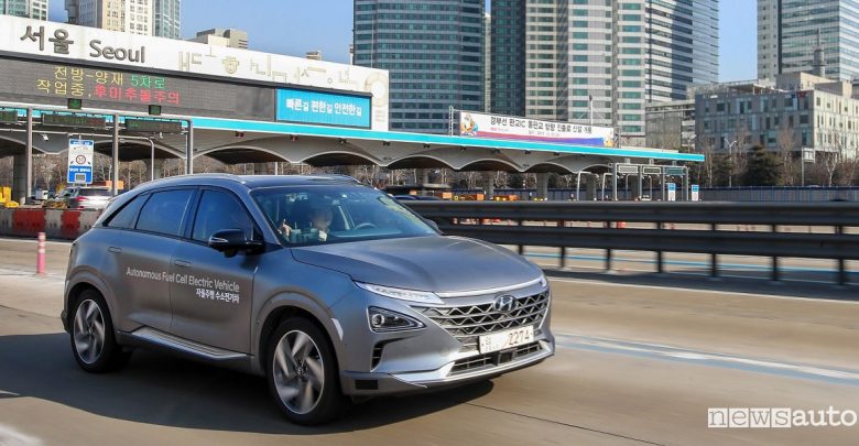 Guida autonoma Hyundai Nexo test Seul