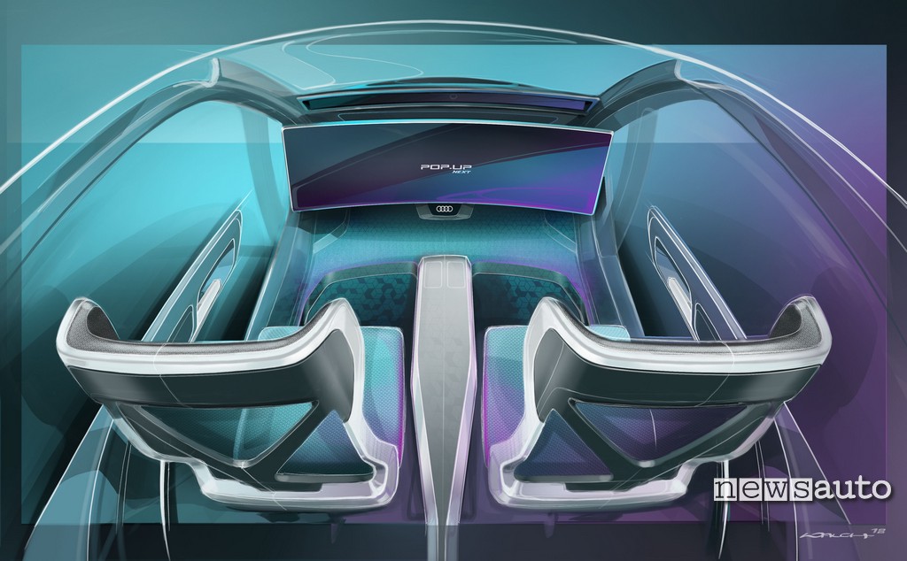 Italdesign Pop.up Next interni auto drone
