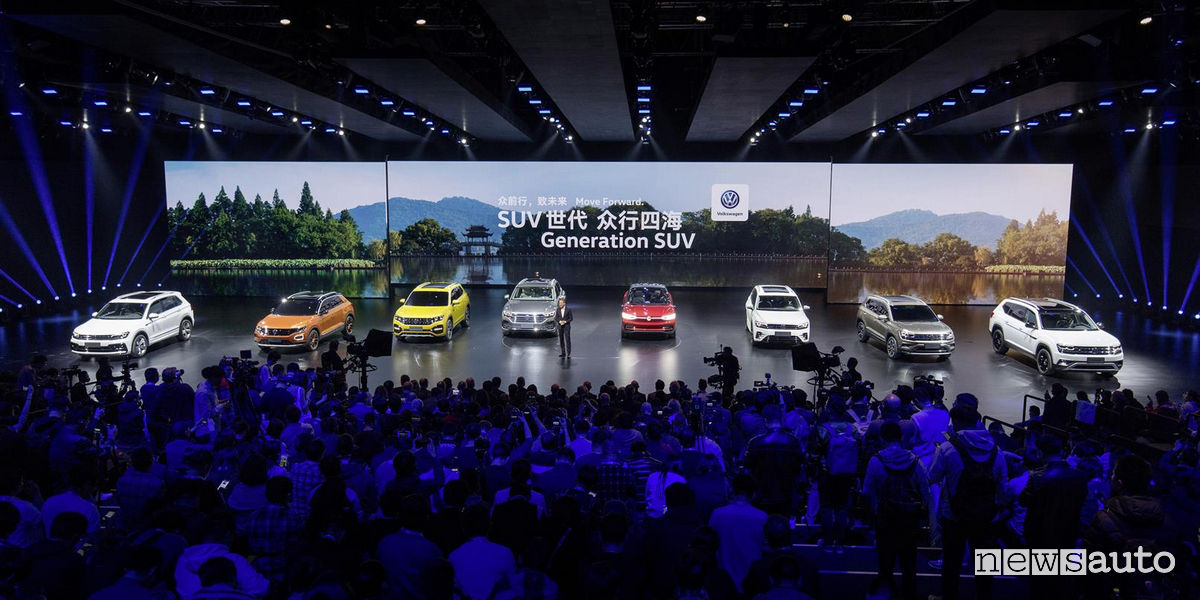 Volkswagen in Cina gamma SUV