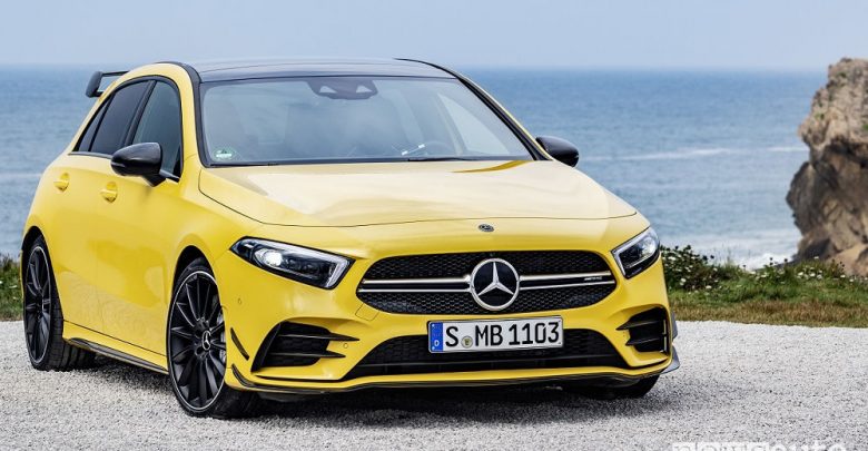 Mercedes Classe A AMG A 35 4MATIC, vista di profilo