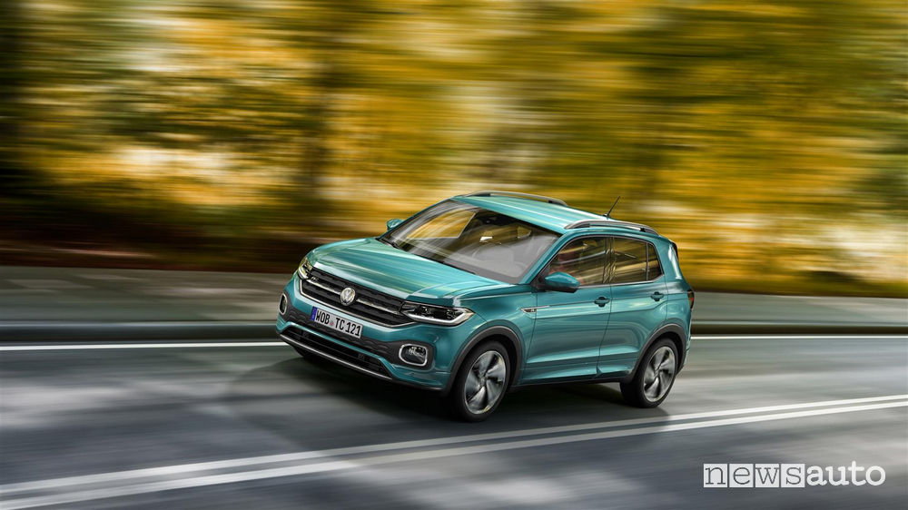 Volkswagen_T_Cross 2019, vista di profilo