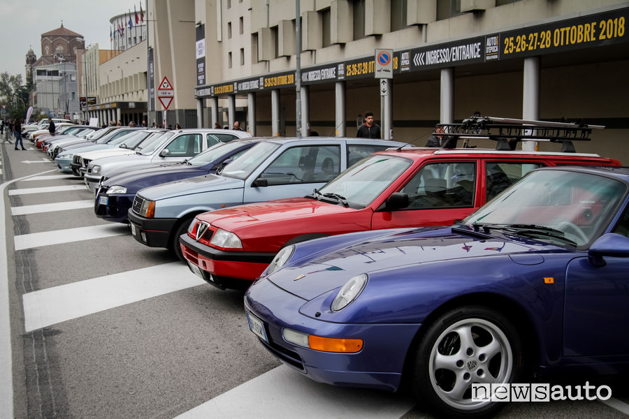 Porsche storico, Lancia Y, Alfa Romeo, Edizione 2018 Salone Auto e Moto d'Epoca di Padova