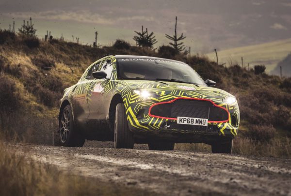 Aston Martin DBX test eart