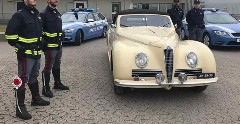 Alfa-Romeo-storica-polizia- brescia ritrovamento furto