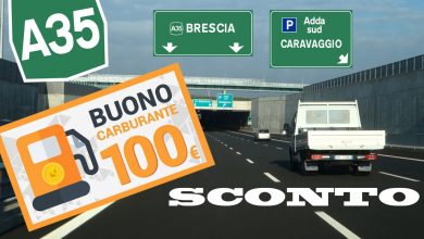 App35 autostrada sconto pedaggio buoni carburante
