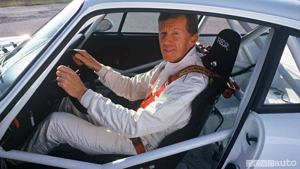 Walter Rholl sulla Porsche Carrera