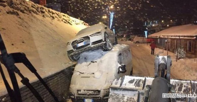 incidente suv a sestriere audi a6 furgone fiat ducato