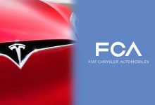 Logo FCA e Tesla Accordo