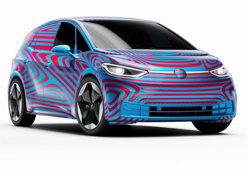 Vista di profilo Volkswagen ID.3