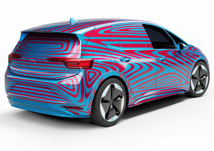 Vista posteriore Volkswagen ID.3