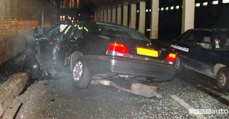 Morte Lady Diana Spencer incidente Mercedes S 280