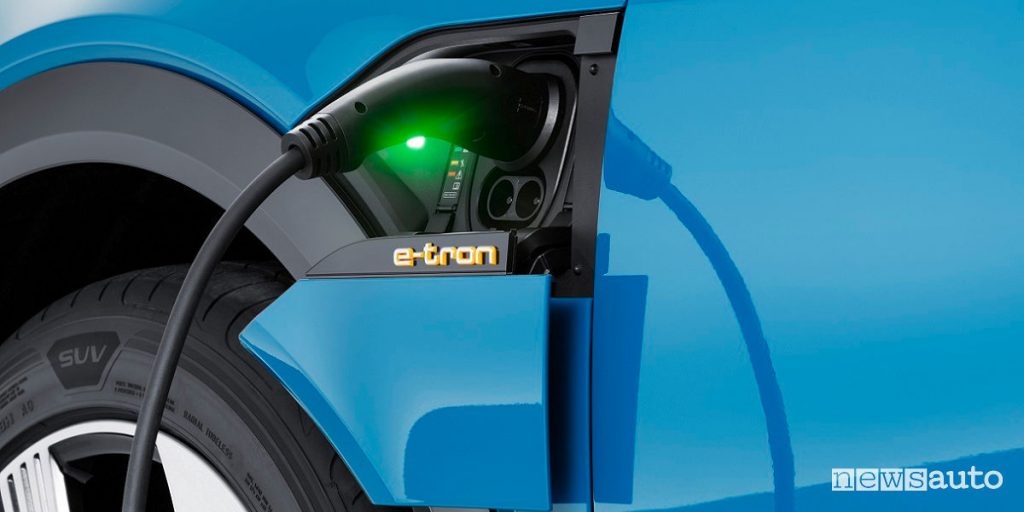 batterie auto elettriche ricarica Audi e-tron