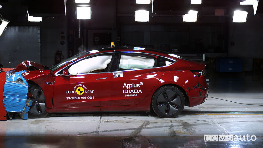 Crash test Euro NCAP Tesla Model 3