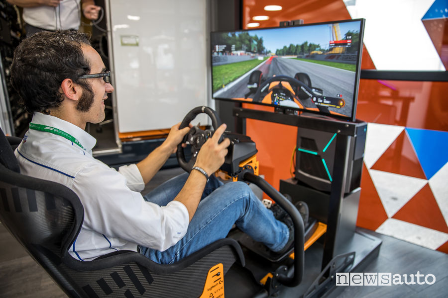 Simulatore Formula 1 McLaren con postazione Sparco Gaming