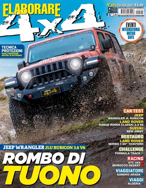 Cover Elaborare4x4 magazine Luglio/Agosto 2019