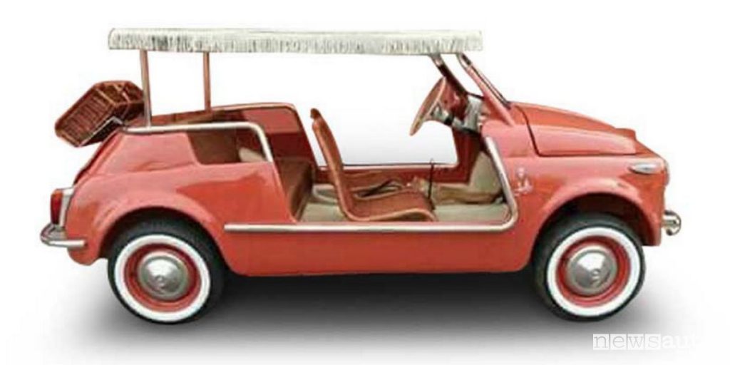 Fiat 500 Spiaggina convertita elettrica con operazione "retrofit"
