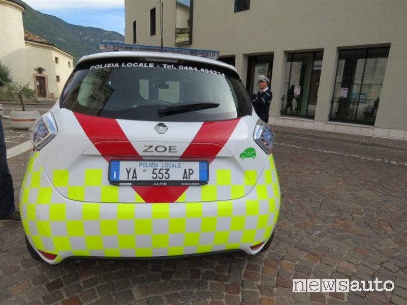 Renault Zoe del Comune di Villa Lagarina