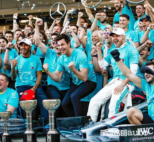 Mercedes campione del mondo f1 2019