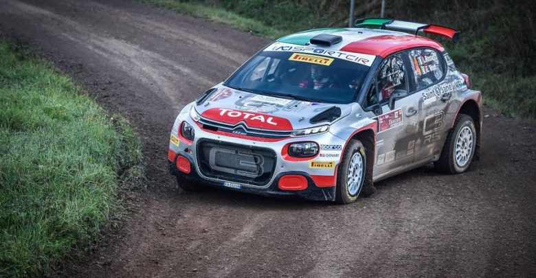 CIR 2019 Luca Rossetti Citroën C3 R5 al Tuscan Rewind