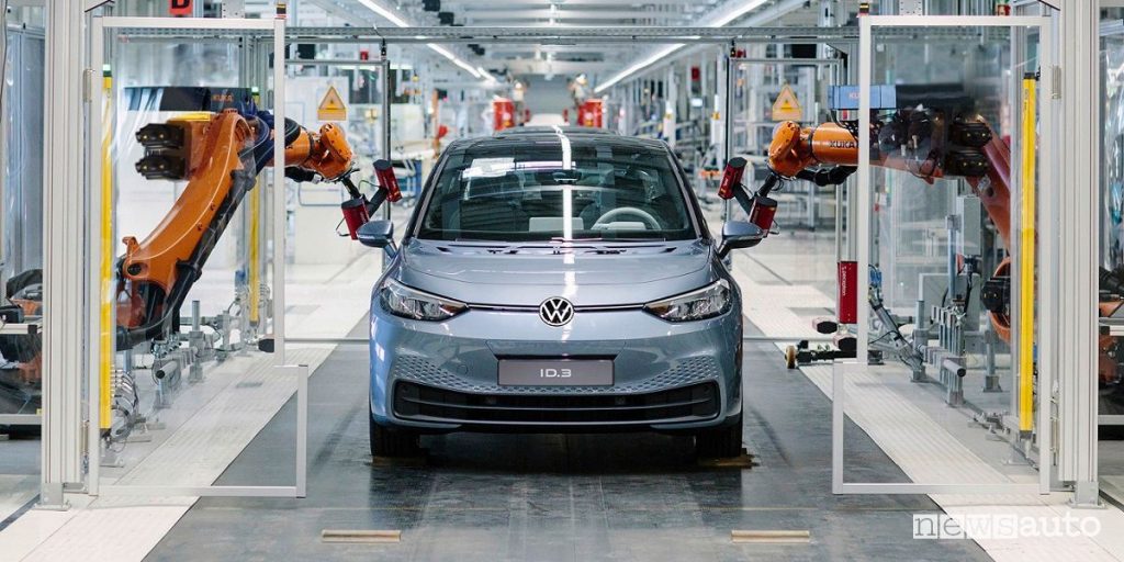 Vendite auto Germania aprile 2022 Volkswagen ID.3 nel sito di Zwickau