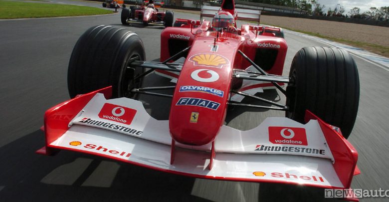 Ferrari F2002 Schumacher asta gp abu dhabi