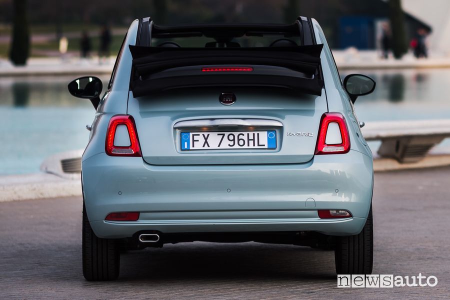 Paraurti posteriore Fiat 500 cabrio Hybrid Launch Edition