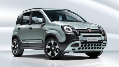 Vista di profilo Fiat Panda Hybrid Launch Edition