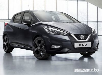 Vista di profilo Nissan Micra N-Tec