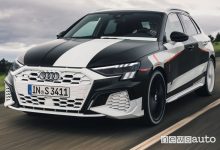 Vista anteriore Audi A3 Sportback 2020 camuffata prototipo