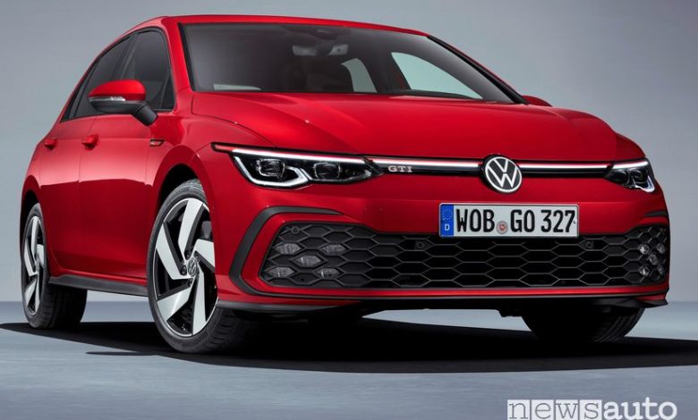 Vista anteriore Volkswagen Golf GTI 8 2020