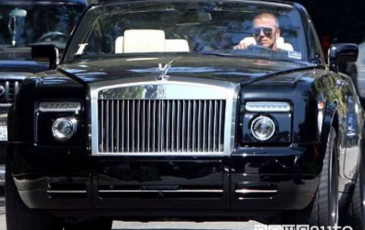 David Beckham e la Rolls Royce