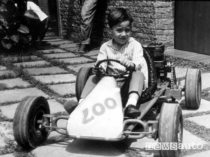 Ayrton Senna bambino sul kart