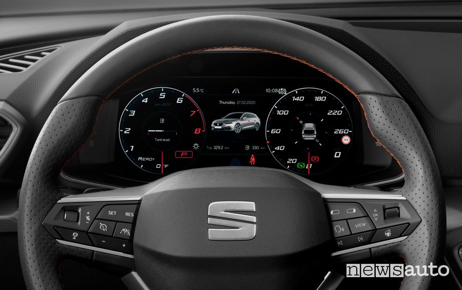 Seat Virtual Cockpit cruscotto digitale 10,25" Seat Leon 2020