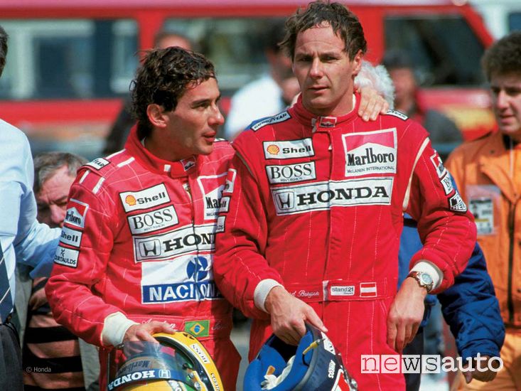 Ayrton Senna e Gerhard Berger alla McLaren