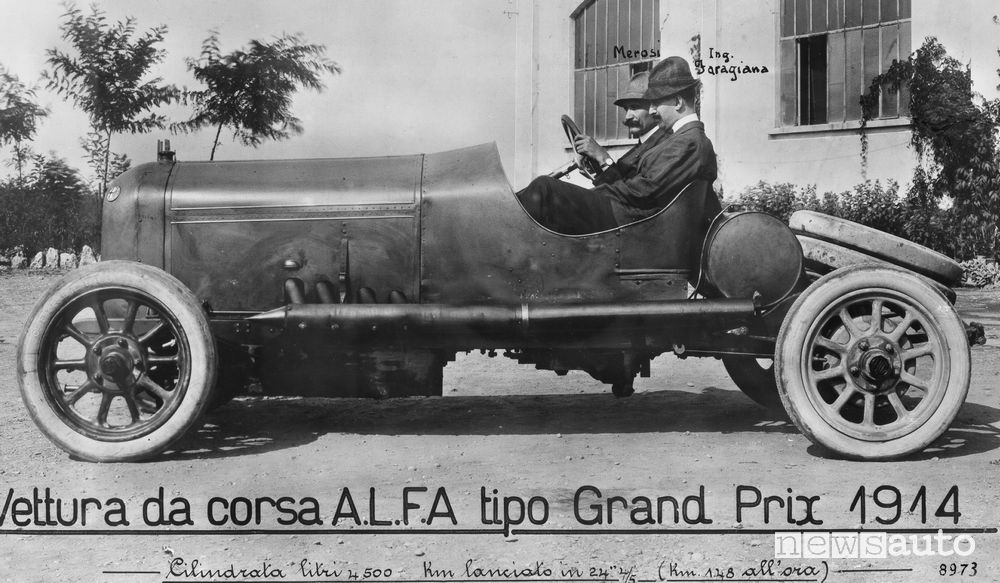 Merosi - Faragiana, Alfa Romeo Grand Prix 1914, al Portello