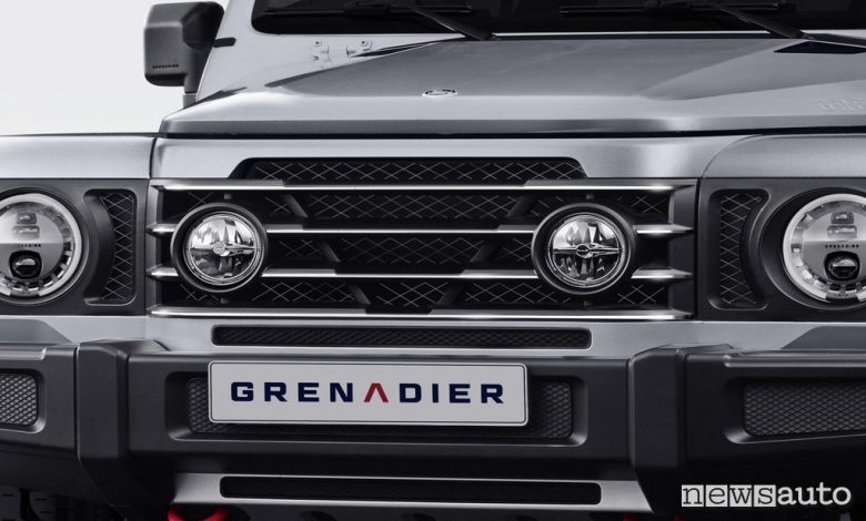 INEOS Grenadier griglia con fari supplementari