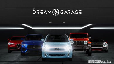 Garage dei sogni con Alfa Romeo, Abarth, Jeep, Fiat e Maserati