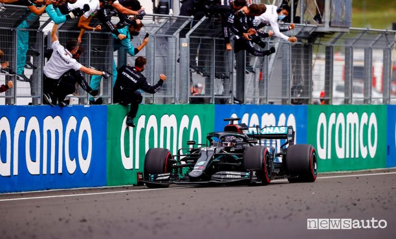 F1 Gp Ungheria 2020, vittoria Mercedes con Hamilton