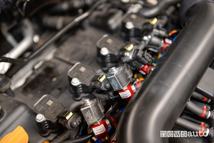 Iniettori impianto metano Fiat 500X benzina trasformata in metano