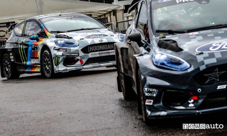 auto rally elettrica ford fiesta erx ken block