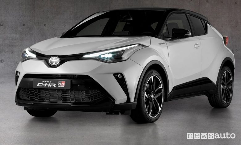 Vista di profilo Toyota C-HR GR Sport