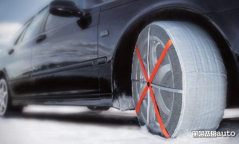 calze da neve auto