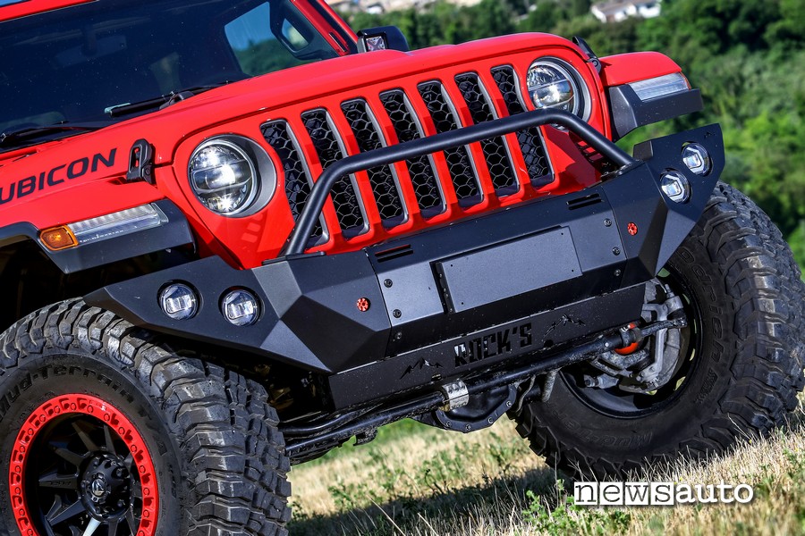jeep rubicon gladiator paraurti anteriore con bullbar