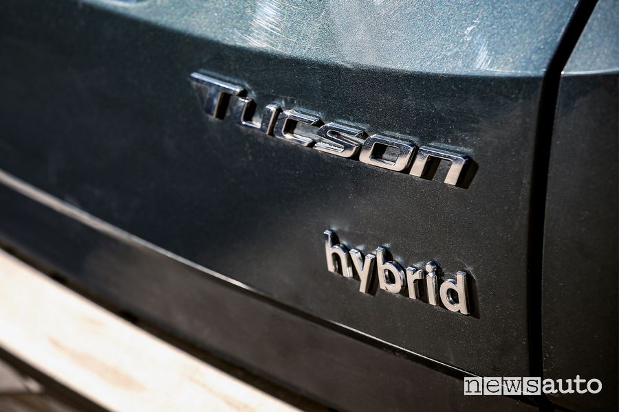 Badge portellone posteriore nuova Hyundai Tucson Hybrid