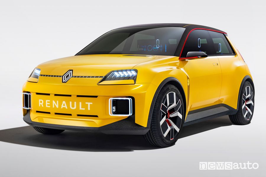 Vista di profilo Renault 5 Prototype