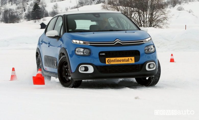 Pneumatici invernali, 4 stagioni e catene, test sulla neve