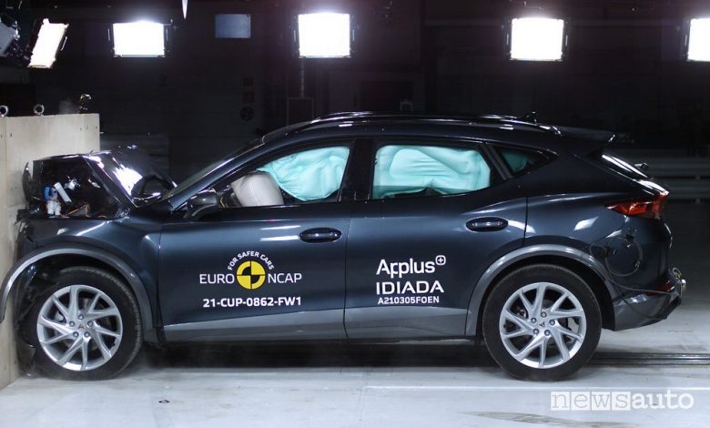 Crash test Euro NCAP Polestar 2 e Cupra Formentor