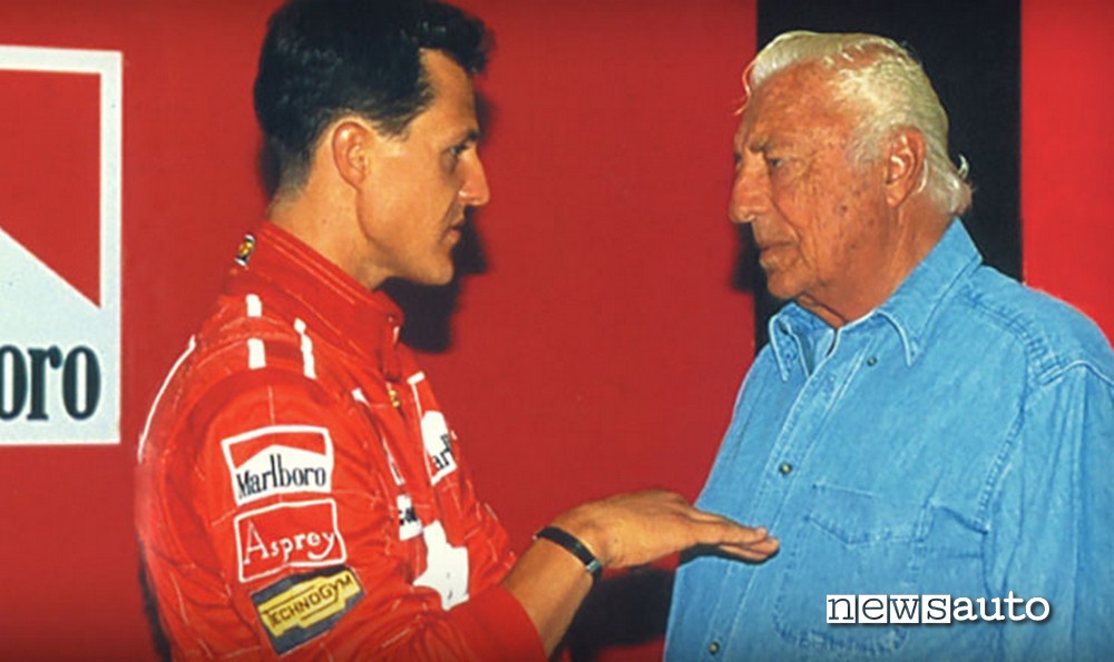 GIanni Agnelli e Michael Schumacher
